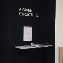Group show: A Given Structure, Fringe Arts Bath, May 2014